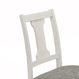 Tannen - Dining Side Chair (Set of 2) - White And Gray - Furniture Home Direct