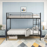 Space Saving Bunk Bed With Metal Frame And Ladder - Furniture Home Direct