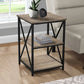 3 Tier Accent Table, Side Marble Look Contemporary & Modern - Furniture Home Direct