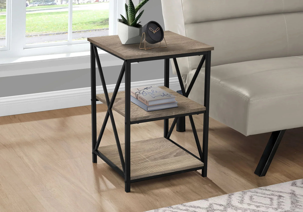 3 Tier Accent Table, Side Marble Look Contemporary & Modern - Furniture Home Direct