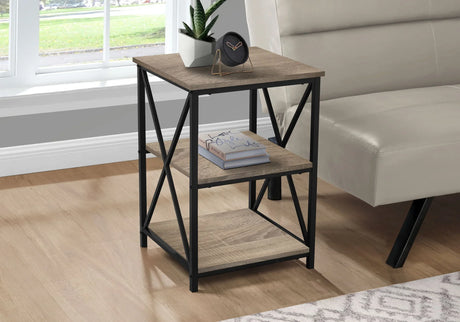3 Tier Accent Table, Side Marble Look Contemporary & Modern - Furniture Home Direct
