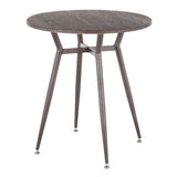 Clara - Industrial Round Dinette Table - Furniture Home Direct