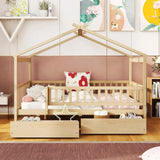 House Bed With 2 Drawers - Furniture Home Direct
