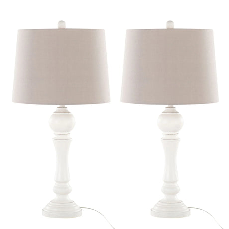 Winston - Farmhouse Poly Table Lamp (Set of 2) - Furniture Home Direct