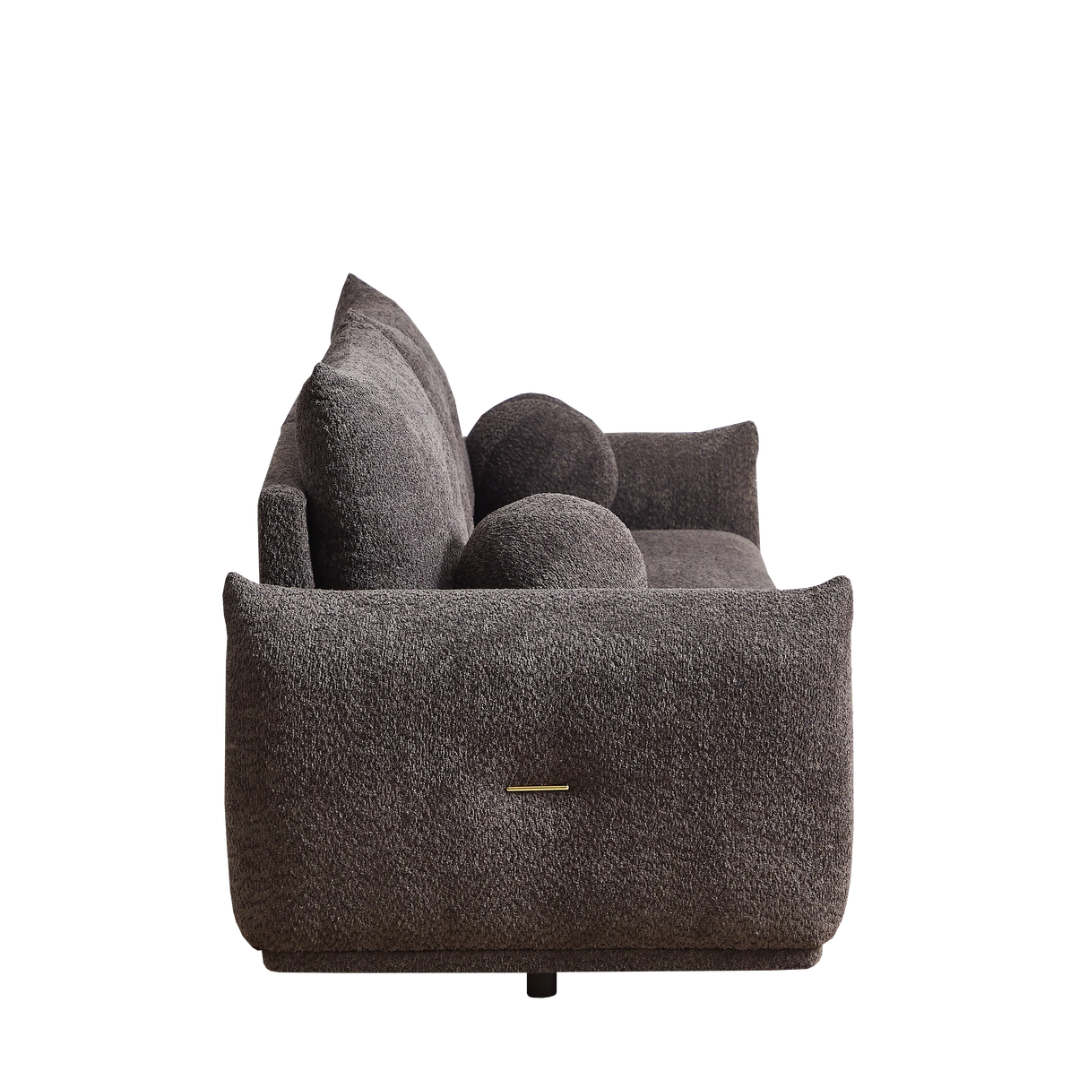2 Piece Living Room Set with Throw Pillows - Gray - Furniture Home Direct