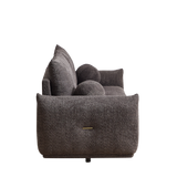 2 Piece Living Room Set with Throw Pillows - Gray - Furniture Home Direct