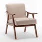 Mid Century Modern Accent Chair With Solid Wood Frame And Extra Thick Backrest - Furniture Home Direct