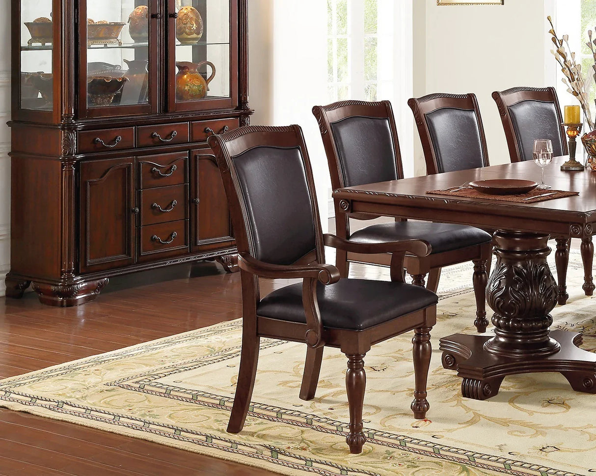 9 Pc Majestic Dining Room Set With Leaf, 2 Arm Chairs And 6 Side Chairs - Furniture Home Direct