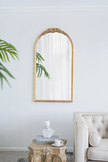 Wood Floor Mirror, Full Body Mirror Dressing Make Up Mirror For Bathroom - Furniture Home Direct