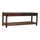 Regency - Woven Bench - Brown - Furniture Home Direct
