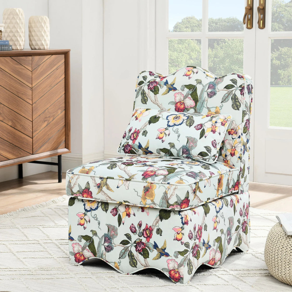 Stylish Flannel Dining Chair With Soft Cushion And Backrest - Furniture Home Direct