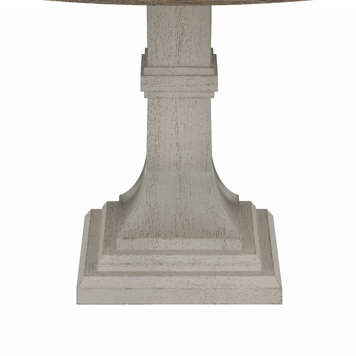 Tannen - Round Dining Table - White And Gray - Furniture Home Direct