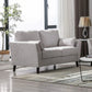 Damian - Woven Fabric Loveseat - Furniture Home Direct