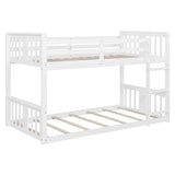 Solid Construction Bunk Bed & Ladder - Furniture Home Direct
