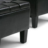 Dover - 3 Piece Storage Ottoman Contemporary Design - Furniture Home Direct