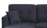 Sectional Sofa Bed - Dark Blue - Furniture Home Direct