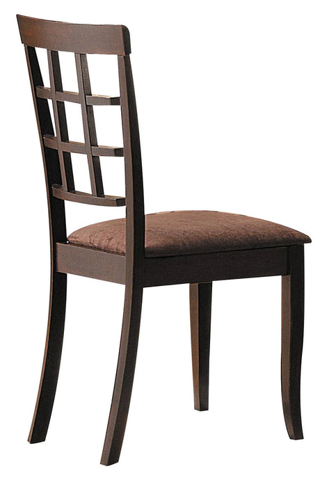 Cardiff - Micro Side Chair (Set of 2) - Dark Brown - Furniture Home Direct