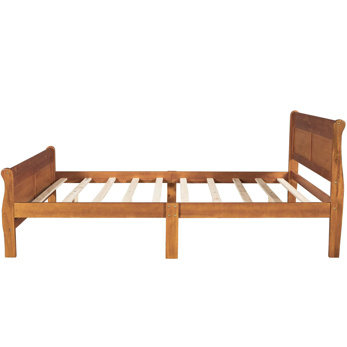 Platform Bed Frame Mattress Foundation Sleigh Bed With Headboard / Footboard / Wood Slat Suppor - Furniture Home Direct