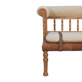 Strapped Hallway Bench - Furniture Home Direct
