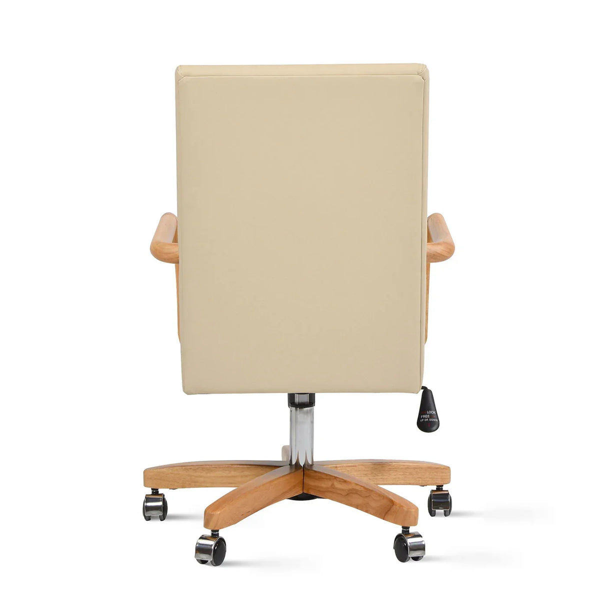 Dumont - Modern Farmhouse High Back Executive Home Office Chair - Neutral Cream Beige / Natural - Furniture Home Direct