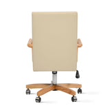 Dumont - Modern Farmhouse High Back Executive Home Office Chair - Neutral Cream Beige / Natural - Furniture Home Direct