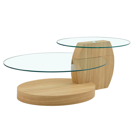 Contemporary Artistic Double Layer Coffee Table - Furniture Home Direct