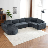 U-Shaped Oversized Modular Cloud Sectional Sofa With Deep Seat For Living Room - Furniture Home Direct