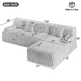 Cloud Sectional Sofa Upholstered Couch Free Combined Sofa - Furniture Home Direct