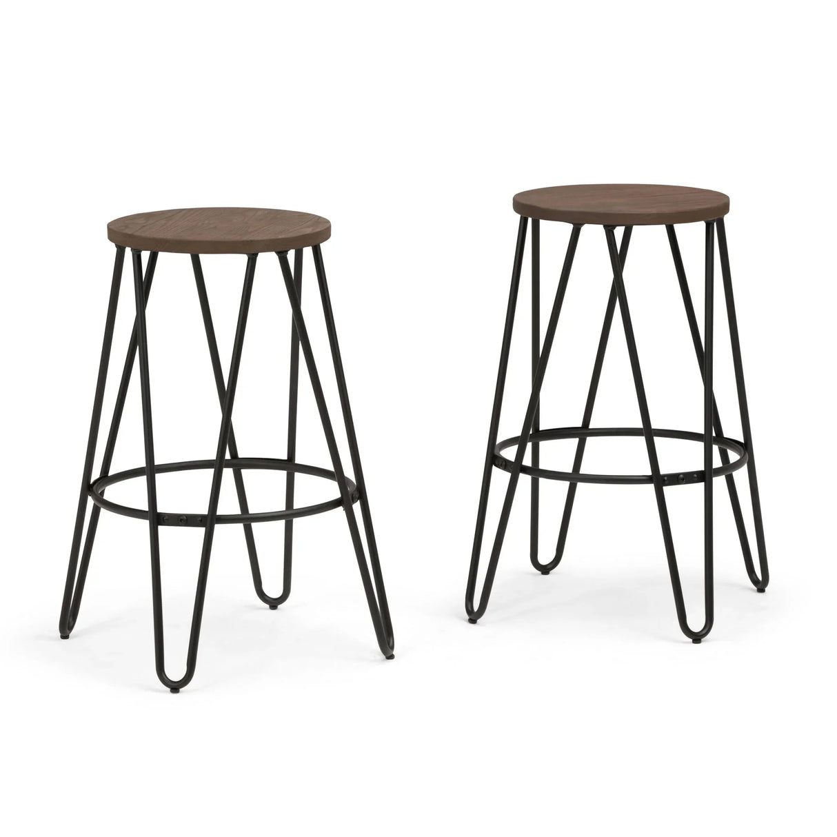 Simeon - Multifunctional Metal Stool With Wood Seat - Furniture Home Direct