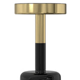 Frannie - Side Table - Gold / Black - Furniture Home Direct