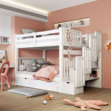 Bunk Bed With Shelves And 6 Storage Drawers - Furniture Home Direct