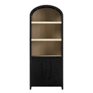 Modern 3 Shelf Open Arched Bookcase Cabinet - Furniture Home Direct