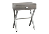 Accent Side X Table, Storage Drawer, Contemporary & Modern - Furniture Home Direct