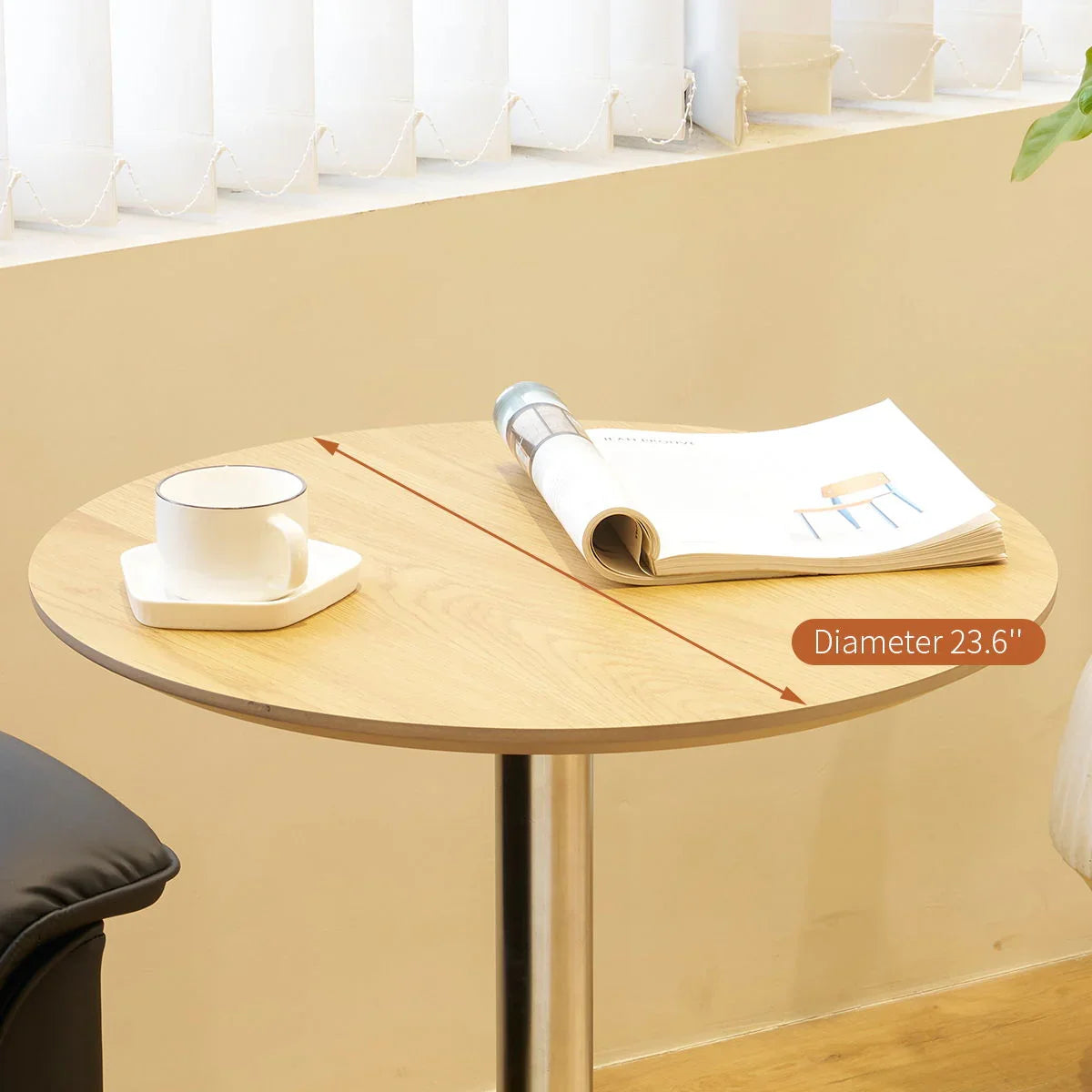 Movable, Adjustable, 360 Swivel Table With Star Base - Furniture Home Direct