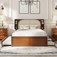 Headboard Bed With 2 Drawers And Trundle - Furniture Home Direct