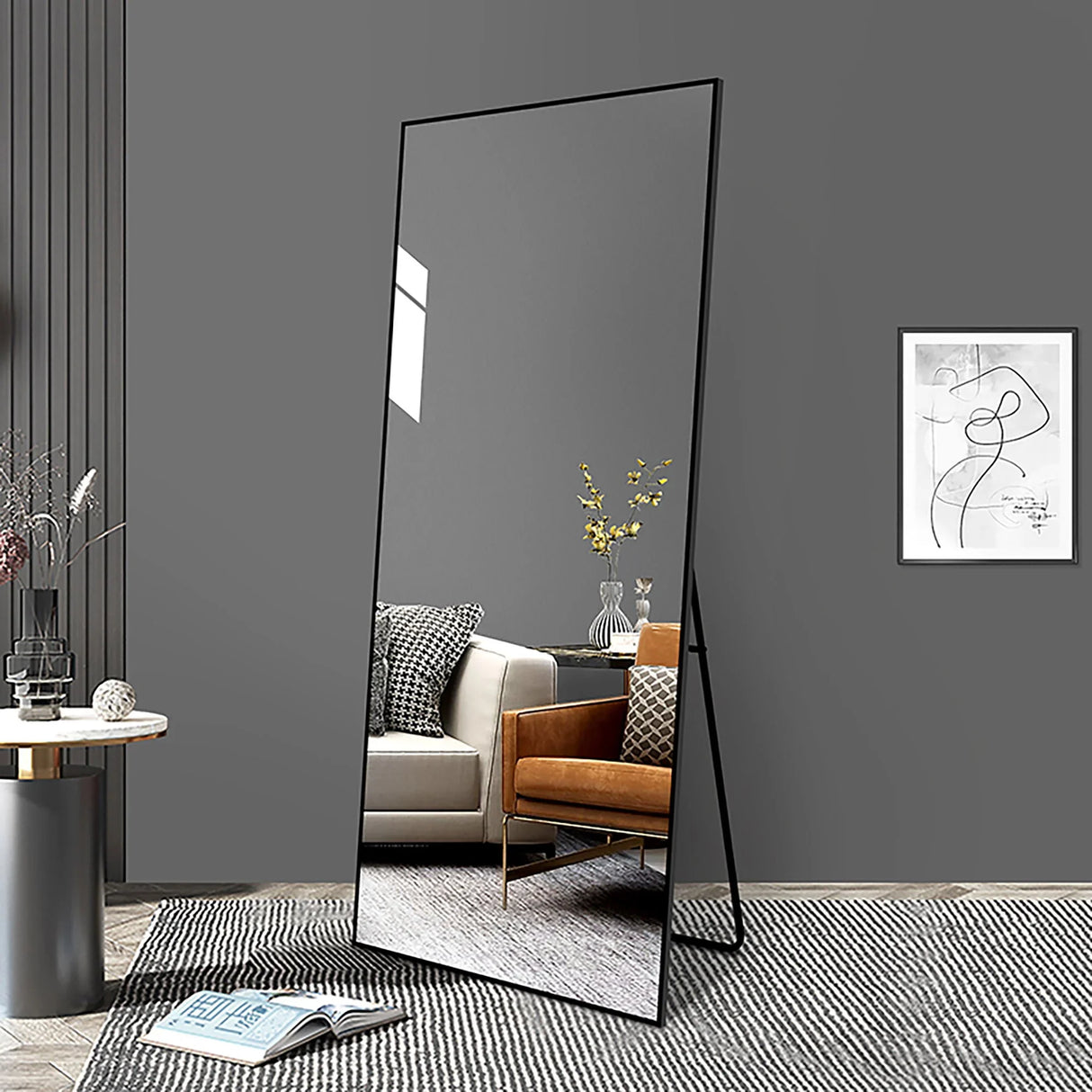 Floor Full Length Mirror - Furniture Home Direct