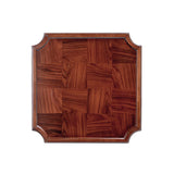 Mabel - Elegant Turned Pedestal Side Table - Rich Walnut Birch - Furniture Home Direct