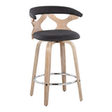 Gardenia - Mid Century Modern Fixed Height Counter Stool With Swivel (Set of 2) - Furniture Home Direct