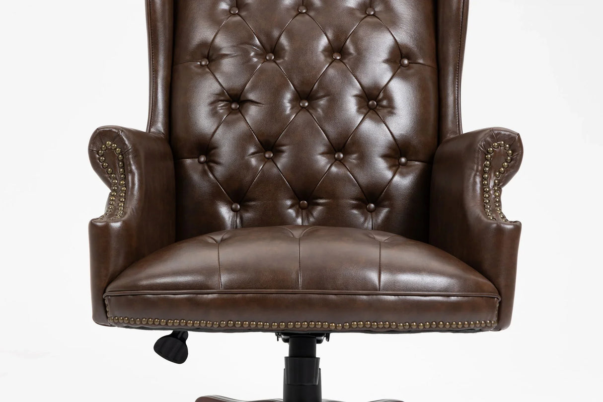 Executive Office Chair, High Back Reclining Comfortable Desk Chair With Smooth Glide Caster Wheels - Furniture Home Direct