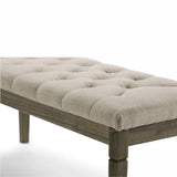 Waverly - Upholstered Tufted Ottoman Bench - Furniture Home Direct