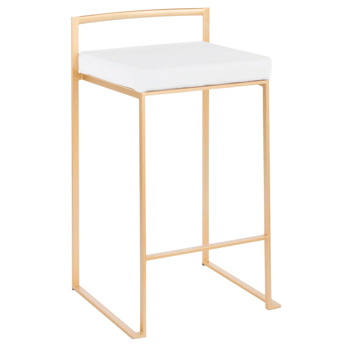Fuji - Contemporary / Glam Design Counter Stool (Set of 2) - Furniture Home Direct
