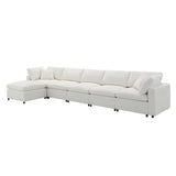 Modular Sectional Sofa With L Shaped Spacious Layout Beige - Furniture Home Direct