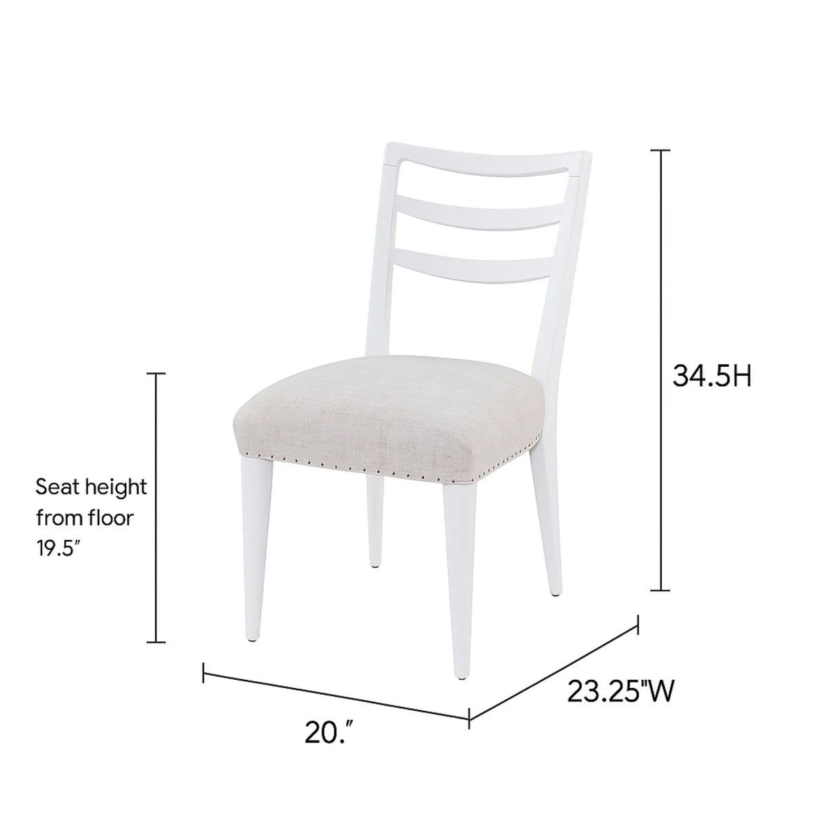 Ladderback Side Dining Chair (Set of 2) - Furniture Home Direct