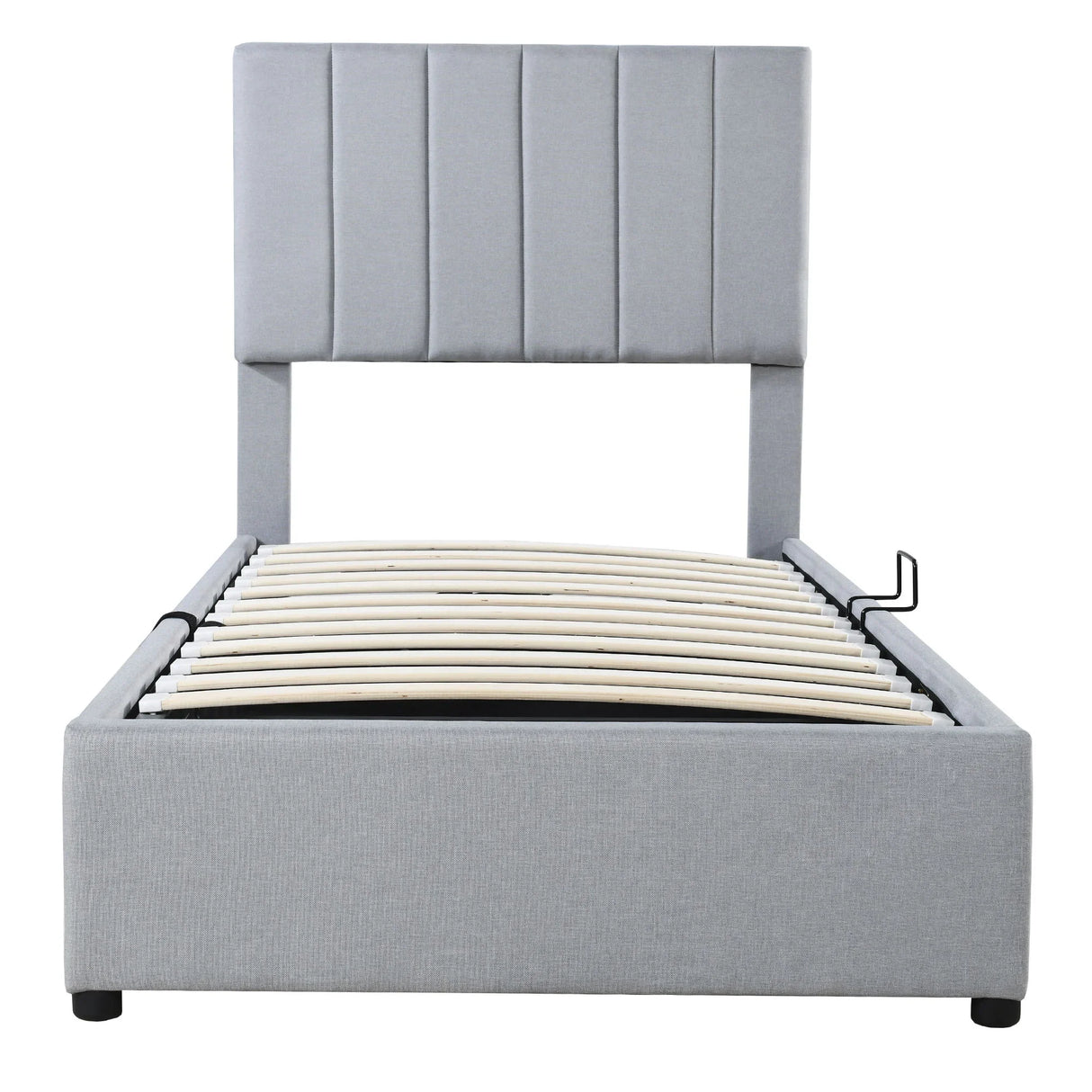Upholstered Platform Bed With A Hydraulic Storage System - Furniture Home Direct
