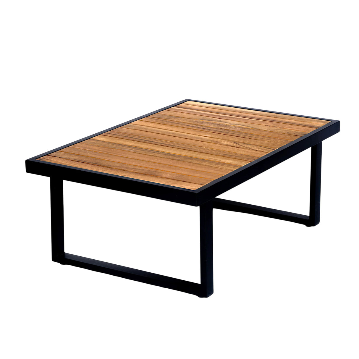 3-piece Outdoor Acacia Wood and Metal Patio Set - Furniture Home Direct