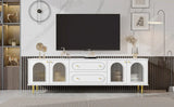 TV Cabinet With 2 Drawers And 2 Cabinets - Furniture Home Direct
