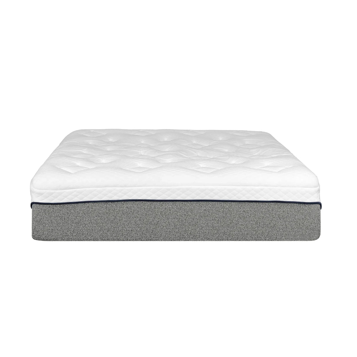 Ultra Plush 13" Gel Memory Foam Mattress For King Size Bed With Double Layered Jacquard Cover - Gray / White - Furniture Home Direct