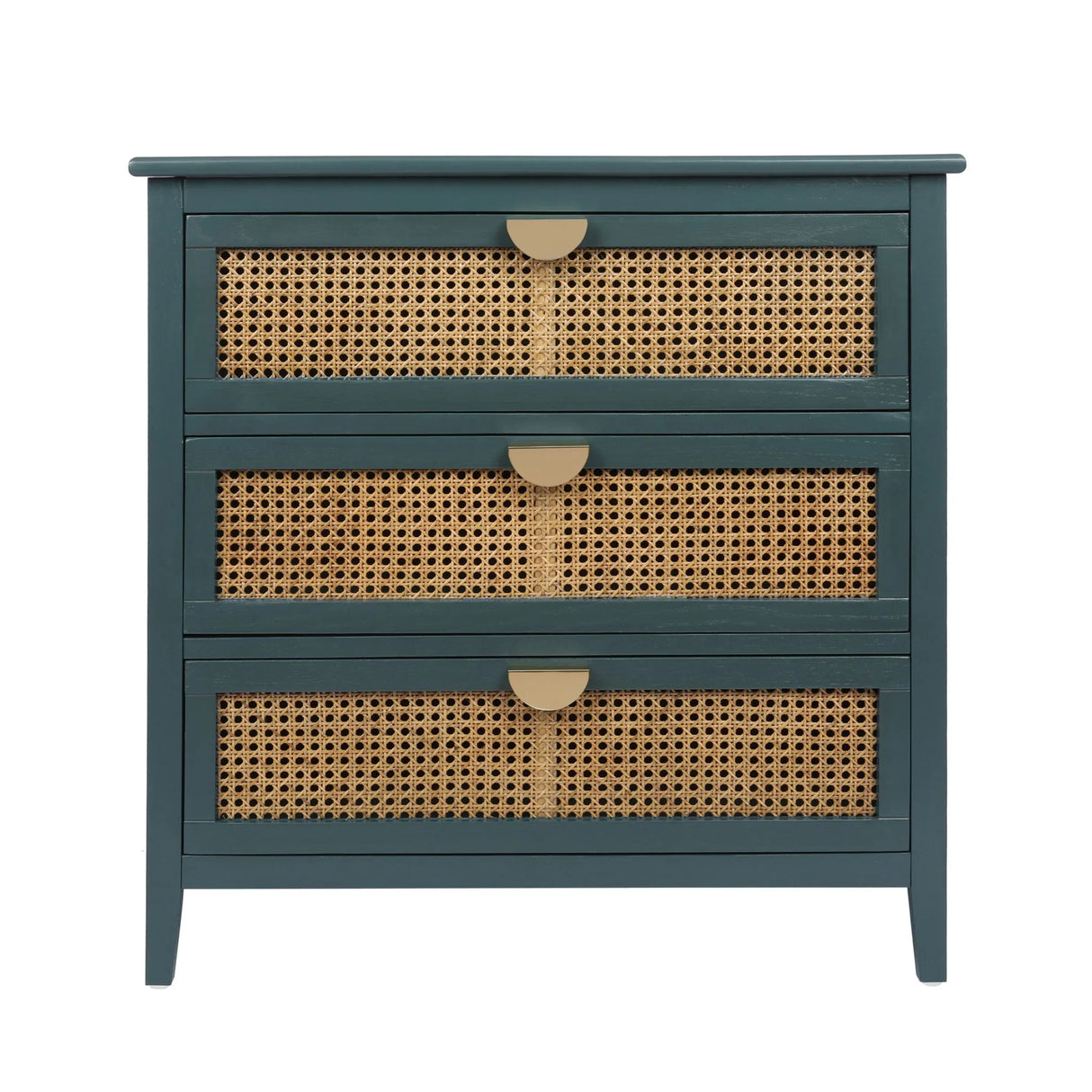 3 Drawer Cabinet, Natural Rattan, American Furniture - Furniture Home Direct