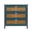 3 Drawer Cabinet, Natural Rattan, American Furniture - Furniture Home Direct
