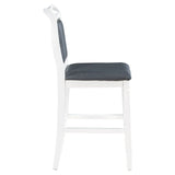 Dining Set Drop Leaf Counter Height With 2 Chairs White Gray - Furniture Home Direct